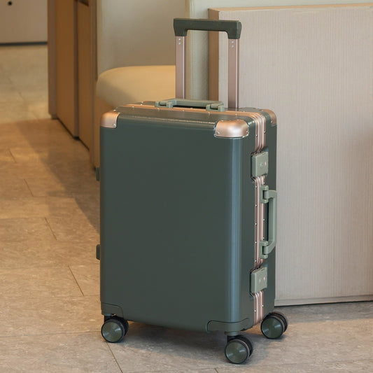 Mala de Viagem com Rodas de Armação de Alumínio, 20"/22"/24"/26"/28", de 20'' para Cabine, com Rodas e Alça Telescópica de Liga