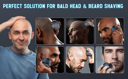 Electric Head Shavers for Bald Men 6D Magnetic Razor Hair Trimmer Rechargeable LED Display Waterproof Beard Shavers Hair Cutting