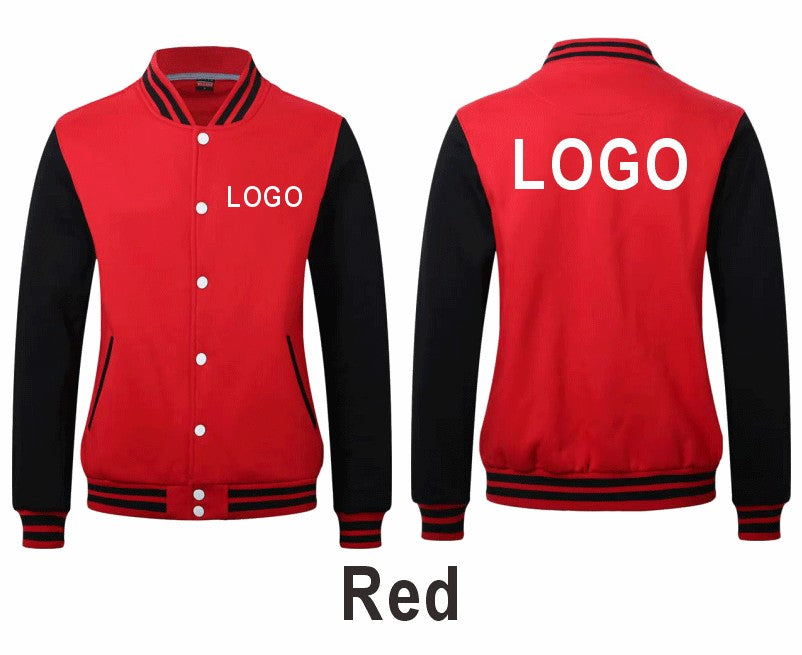 High Quality Baseball Uniforms Warm Jacket All-match Plus Velvet Jacket Custom Printing Embroidery LOGO Costume Varsity Jacket