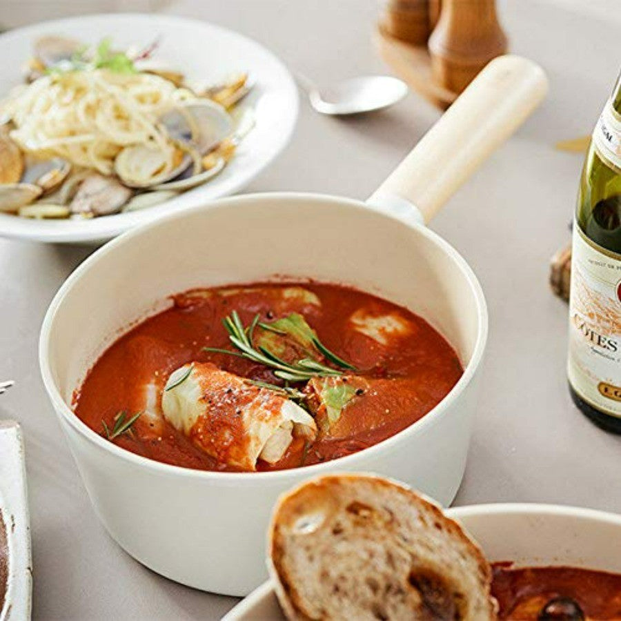 Conjunto de Panelas Antiaderentes para Cozinha, 4 Peças, com Tampa, Revestimento Cerâmico Saudável, Panela de Cozido, Panela, Compatível com Indução