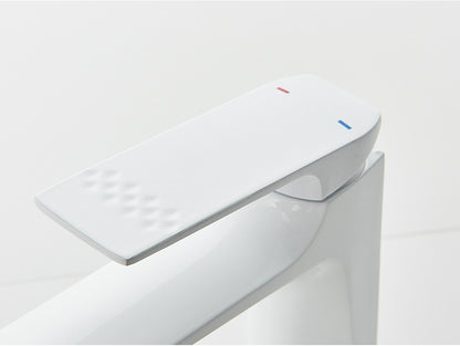 Black Bathroom Faucet Deck Mounted Bathroom Sink Mixer Tap Single Lever Basin Sink Mixer Faucets Chrome/White/Grey/Brushed Gold