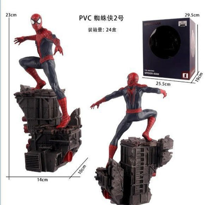 Boneco Homem-Aranha de 23cm, Estatueta de Anime Homem-Aranha, Modelo de PVC, Coleção, Estátua, Decoração de Mesa, Bonecas, Brinquedos Infantis, Presentes de Halloween