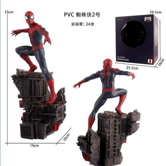 Boneco Homem-Aranha de 23cm, Estatueta de Anime Homem-Aranha, Modelo de PVC, Coleção, Estátua, Decoração de Mesa, Bonecas, Brinquedos Infantis, Presentes de Halloween