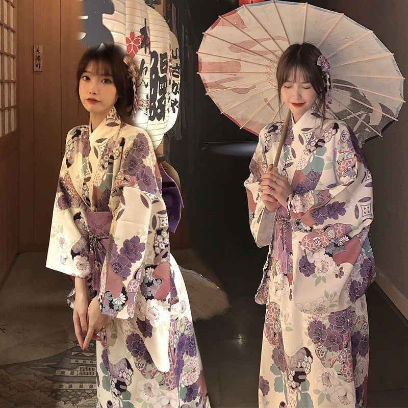 Fashion Photography Clothes Party Dress Japanese Kimono Cosplay Yukata Women Clothing Traditional Ethnic Style Streetwear Stage