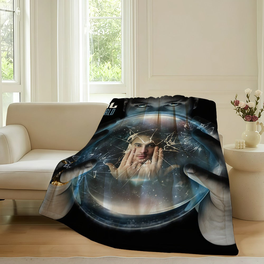 French singer J-Jul Blanket For Sofa Office Bed Plane Travel Sleep Read Relax Camping Soft And Warm