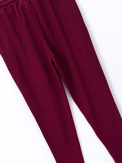 Calça Masculina Casual de Waffle de Cintura Média Calça Leve e Elegante Adequada para Todas as Estações