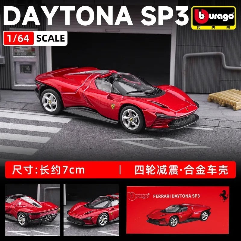 Liquidação Bburago Série 1:64 Ferrari Sp3 812c Lamborghini Bugatti Bolide Liga Miniatura Diecast Carros Brinquedos Presente para Crianças