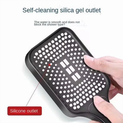 1.5/2M Stainless Steel Shower Hose Black/Silver Long Bathroom Shower Water Hose Extension Plumbing Pipe Showerhead Tube