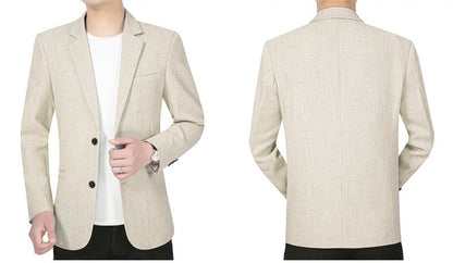 2025 New Men's Suit Jacket Thin Blazers Spring Autumn Solid Business Casual Suit Jacket Men Clothing  Blazer Hombre Coats