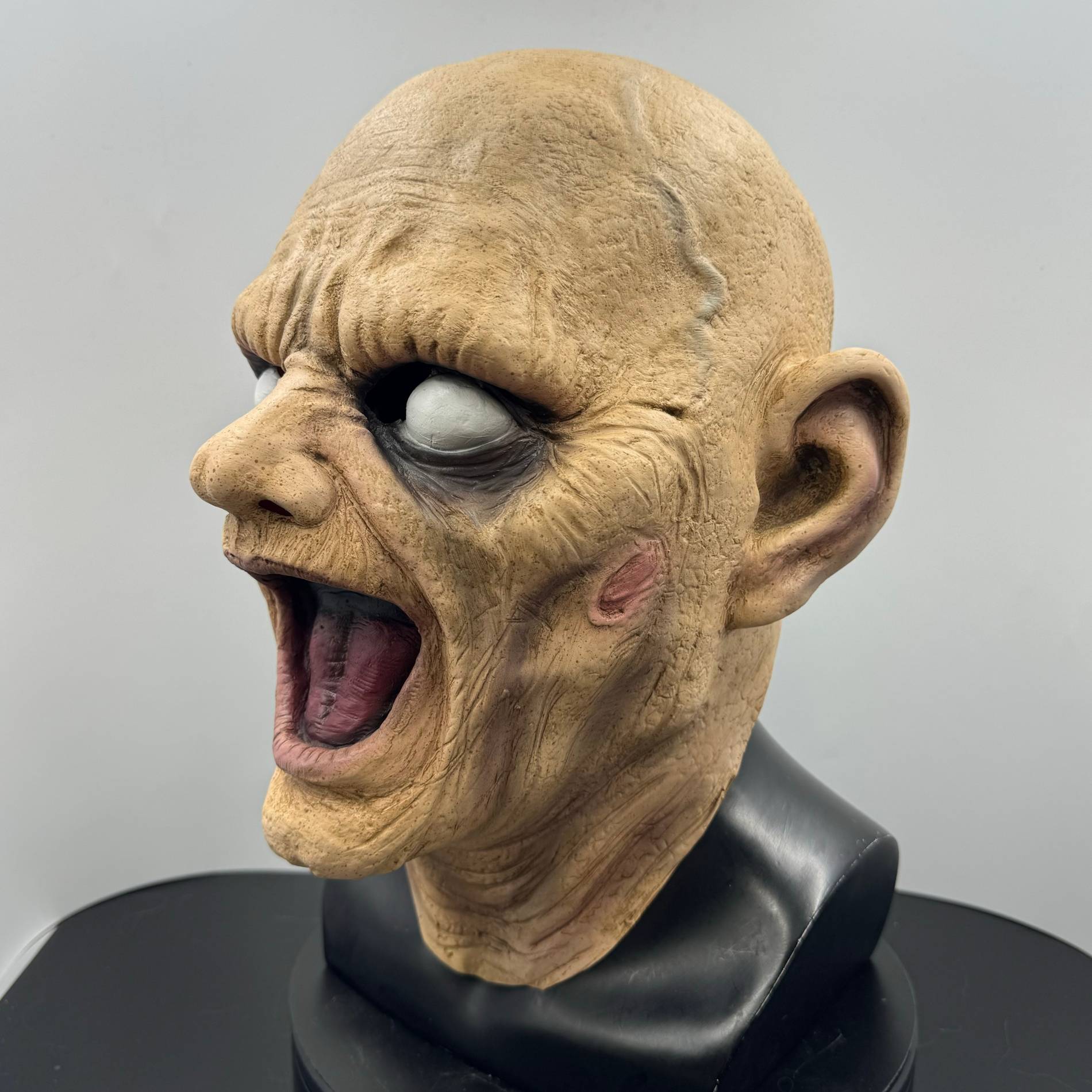 Halloween Horror Latex Mask Howling Demon Face Mask Scary Ghost Cosplay Costume Accessory For Adults