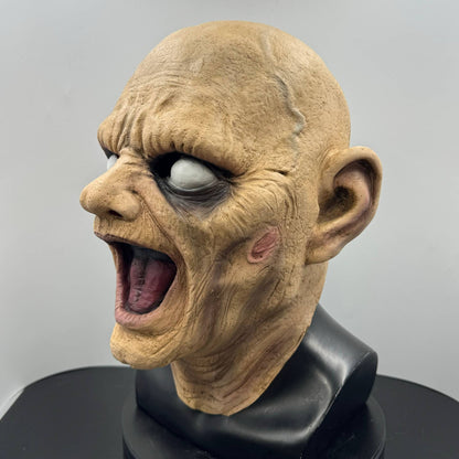 Halloween Horror Latex Mask Howling Demon Face Mask Scary Ghost Cosplay Costume Accessory For Adults