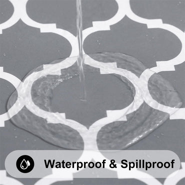 Olanly PVC House Table Cloth Rectangular Tablecloths Waterproof Table Mat For Coffee Table Banquet Decoration Dining Table Cover