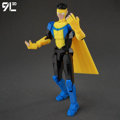 9L3D Sortudo 13 Invencível Menino Conquistador? Boneco de Ação Omni Impresso em 3D Modelo de Anime Articulado Colecionável Brinquedo Presente Fã