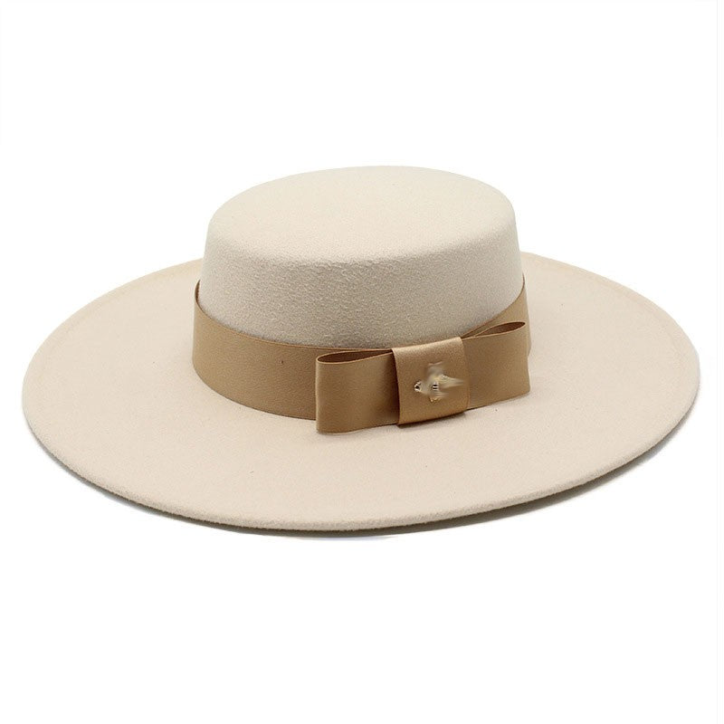 CHAPÉU FEMININO Chapéu Coco Chapéu Fedora Para Mulheres Chapéu Branco Plano Cinto De Luxo Senhoras Chapéu De Casamento Chapéus Fedora Outono Inverno ?????