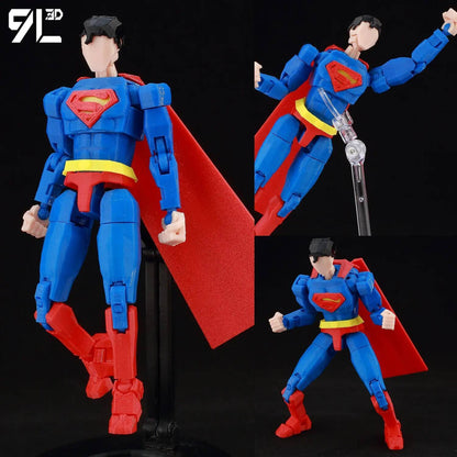 9L3D Superman Menino Invencível Batman Boneco Articulado LUCKY13 Multiarticulado Poseable T13 Titan13 Herói Modelo Dummy13 Brinquedos Colecionáveis