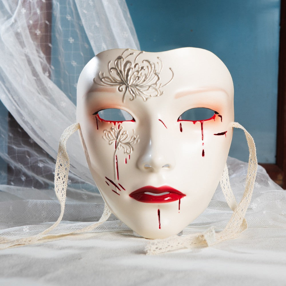 Mask Retro Hand Drawing Fashion Men and Women SameStyle Ancient Style Adult Style Hanfu Props Ball Party Secret Room Accessories