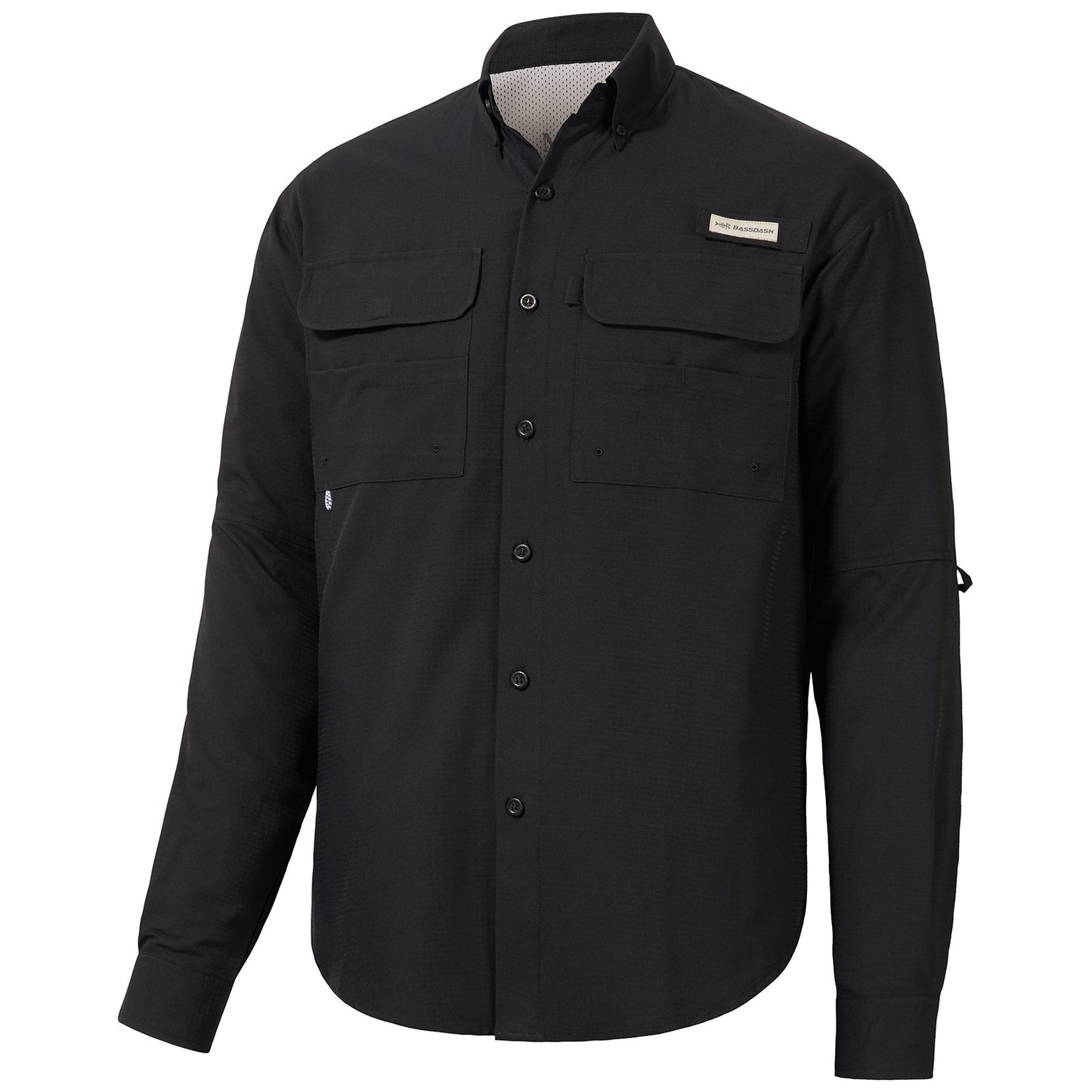 Camisa de botão Bassdash para homens, camisa de verão para usar em festas ou para pesca e sobrevivência na natureza, à prova de sol SD1