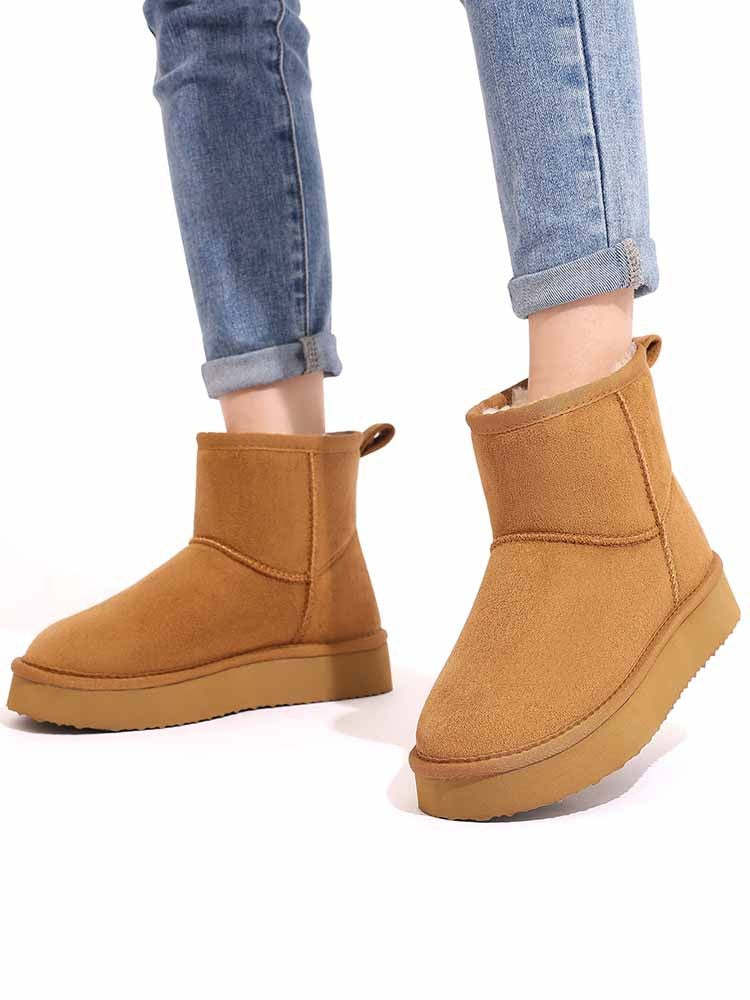 Eyriphy 2024 New Winter Warm Boots Women Fashion Snow Boots Women Thickened Ankle Boots Outdoor NonSlip Womens Boots Furry Boots