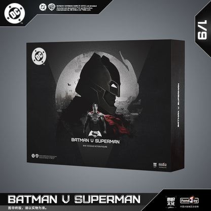 Novo conjunto de figuras Fondjoy BVS, Boneco de Ação Batman Blindado, Superman com Armadura Danificada 1/9 Batman V Superman: A Origem da Justiça DC Toys