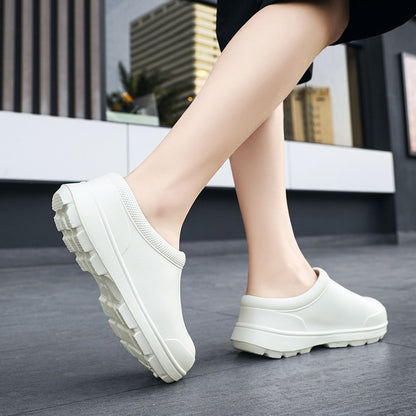 2025 New Style Men Women EVA Chef Shoes Non-slip Waterproof Oil-proof Shoes Comfortable Workers Slippers  Outdoor Fishing Shoes