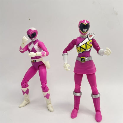 Hasbro Power Rangers Ranger Rosa 6 Polegadas Produto Genuíno A Granel Com Defeito Boneca Modelo Boneco de Ação Presente de Aniversário