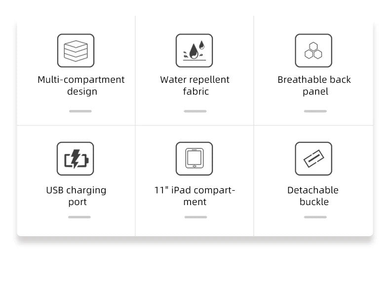 HK Waterproof Men's Shoulder Bag Lightweight Crossbody Bag Oxford Casual Satchel with USB Port Commute Business Chest Bag Male