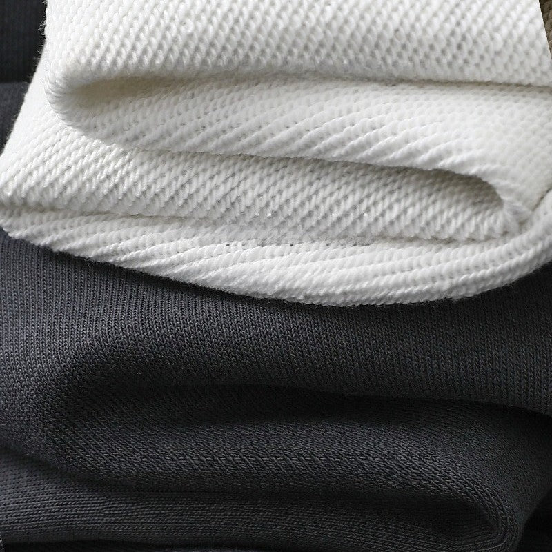 Calça de moletom reta 340G de terry, confortável, versátil, macia e suave para a pele, resistente a rugas e durável