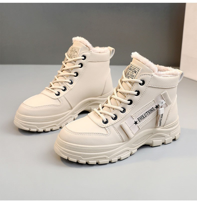 Snow Boots for Women New Casual High-top Warm Sneakers Womens New Platform Ankle Boots Plus Size 45 Zapatillas De Mujer2025