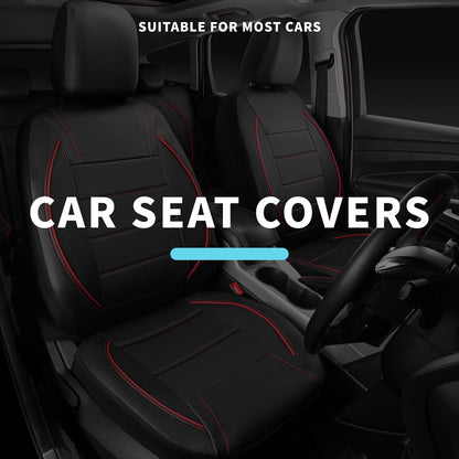 All Season Quited PU Leather Car Seat Cover Full Surrounded Seat Protector Waterproof Universal Fit Sedan Suv Pick-up Truck Seat