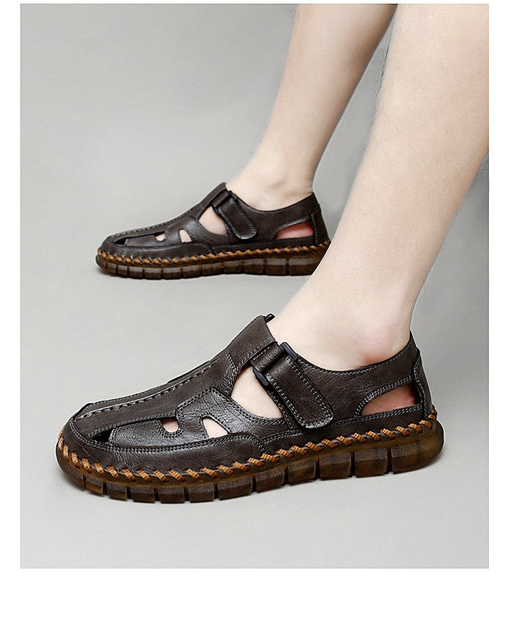 Handmade Men's Shoes Outdoor Shoe Men Casual Men Shoes Breathable Suede Leather Shoe Anti-Skid Walking Shoe Hot Sale Footwear