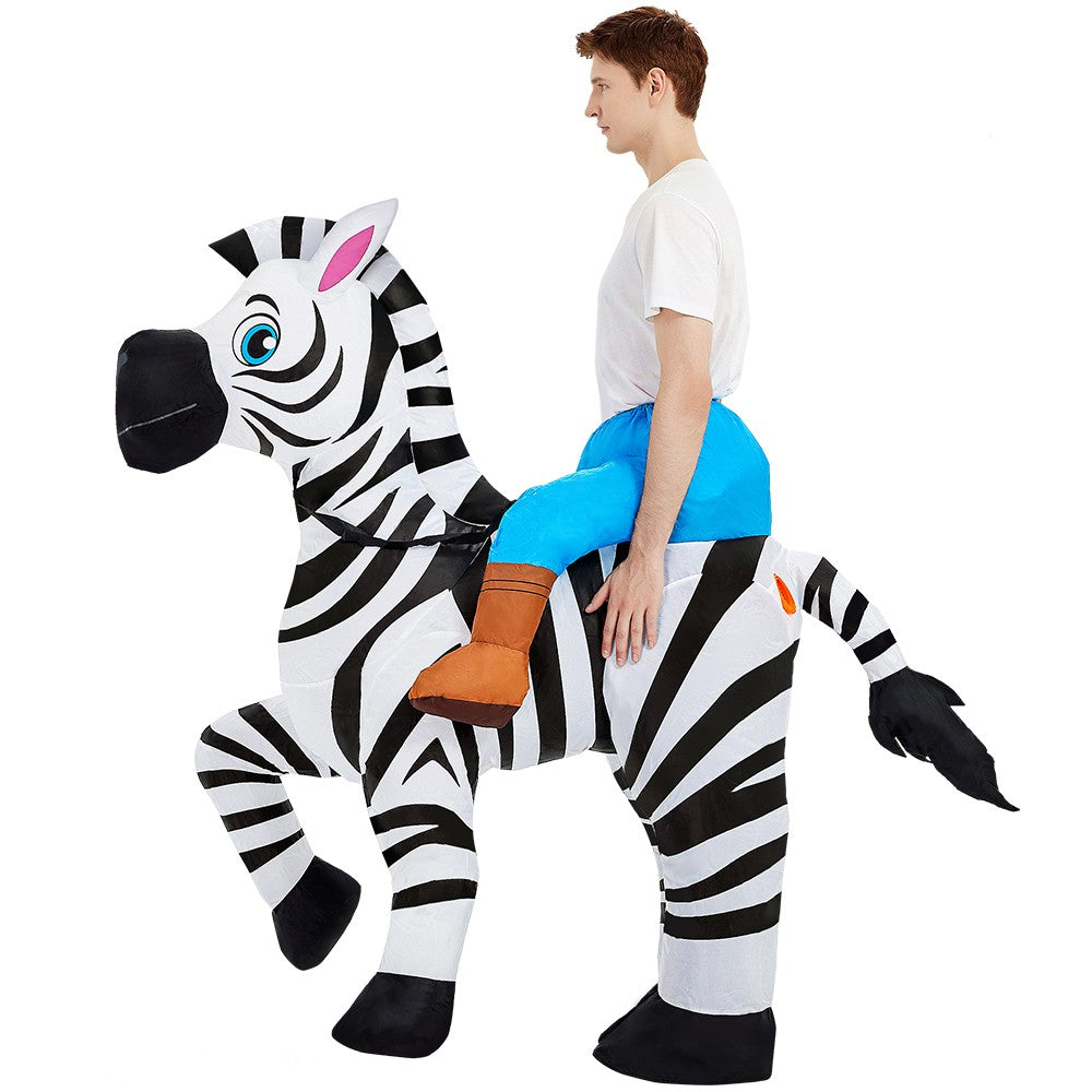 New Riding Animal Inflatable Costume Anime Suits Dress Mascot Purim Halloween Christmas Party Cosplay Costumes for Adult