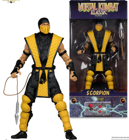 Game Mortal Kombat Spawn Sub Zero Scorpion KITANA LIU KANG 7" Articulated Action Figure Toys 17cm