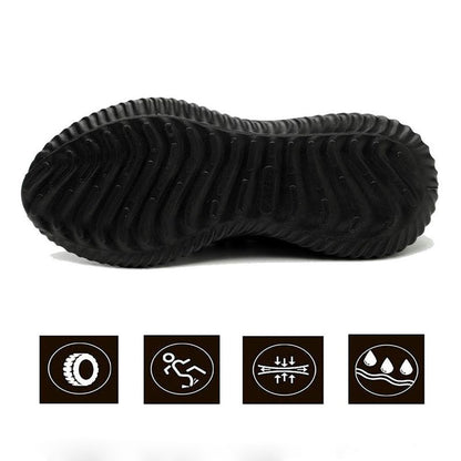 SUADEX Safety Anti-Smashing Shoes Steel Toe Work Shoes Puncture Proof Men Indestructible Safety Boots Breathable Work Sneakers