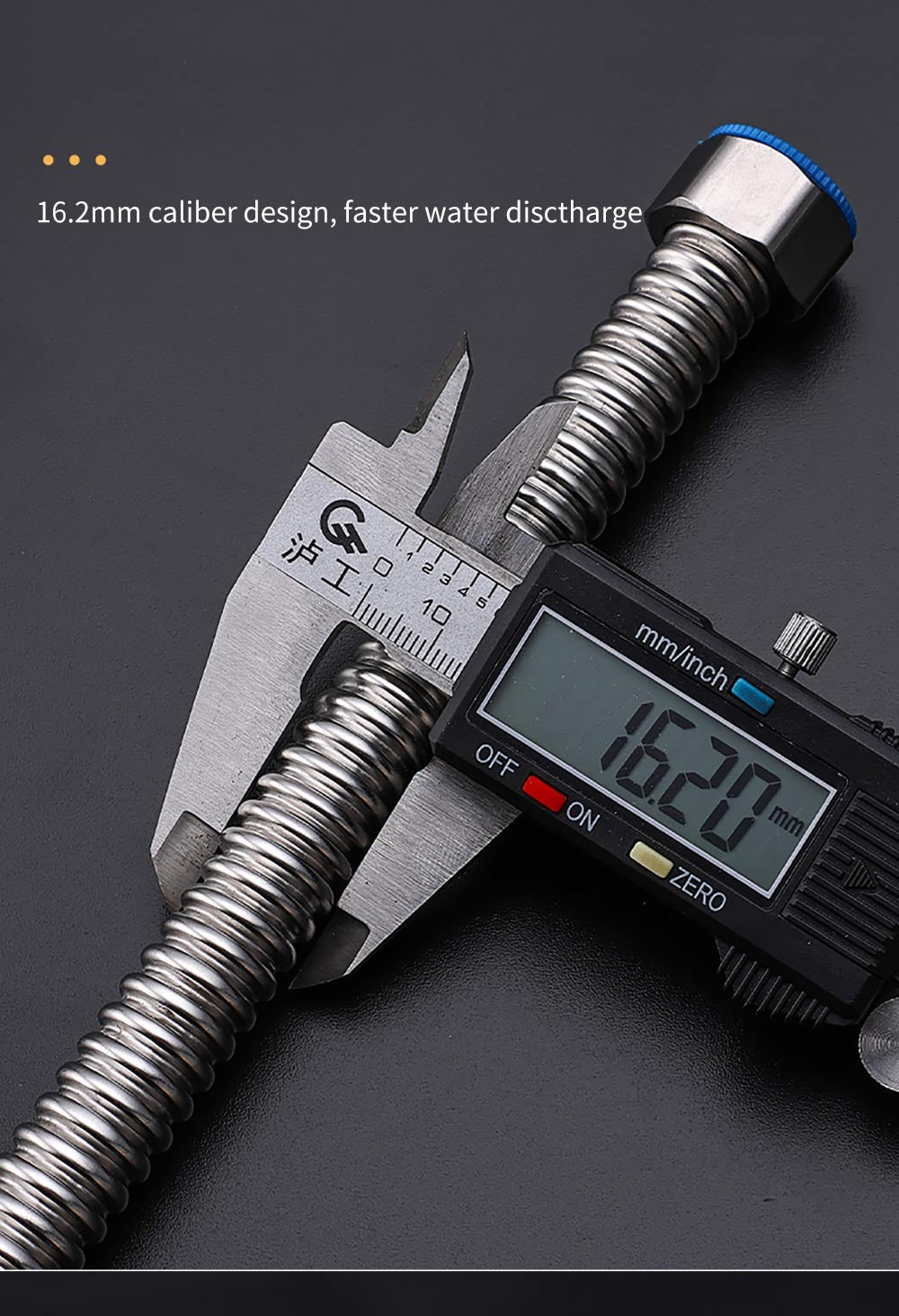 Mangueira de fole de aço inoxidável 304, 4 tubos de entrada de mangueira de metal para aquecedor de água separado, tubo de água de aço inoxidável doméstico quente e frio