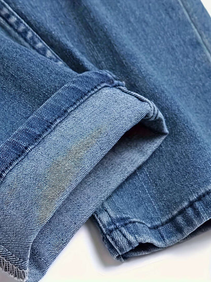 Men's slim fit ripped jeans with street style stretch denim pants