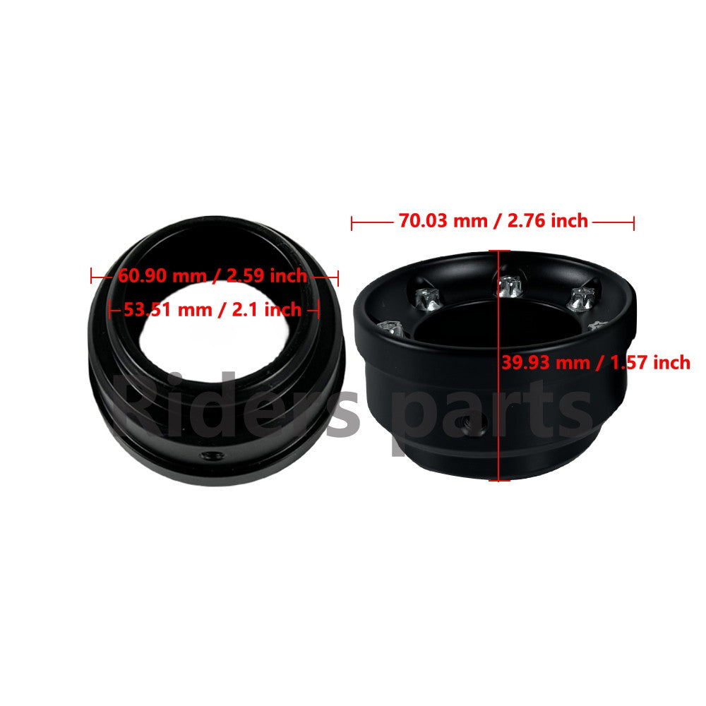 Motorcycle Slip On Exhaust Mufflers Tips End Caps For Harley Touring CVO Street Road Electra Glide Road King FLHR 1995-up