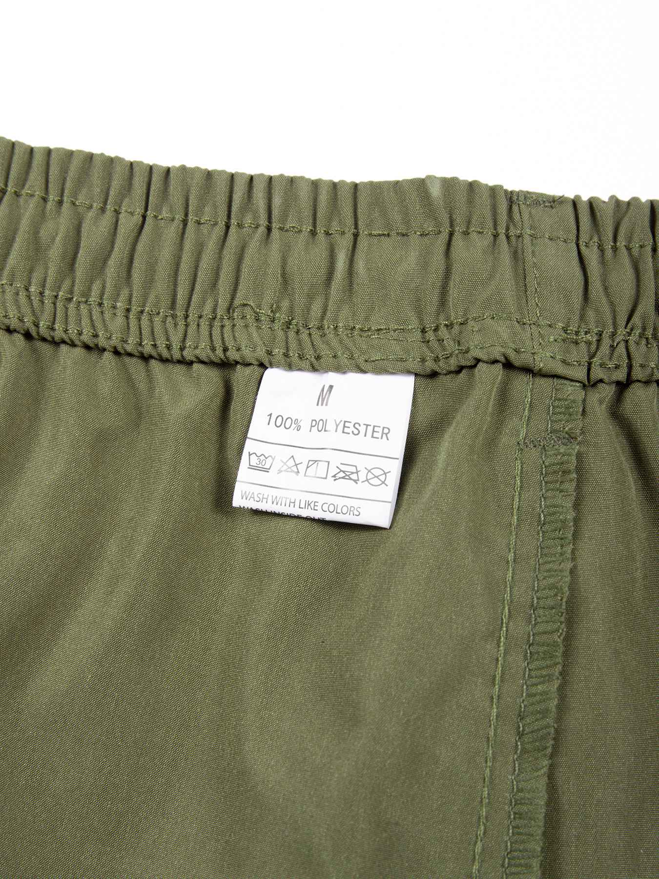 Men's Tactical Shorts Summer Casual Cargo Shorts Knee-length Multi-pockets Elastic Waist Work Hiking Overalls Short Pants Male