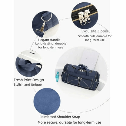 Large Capacity Travel Duffel Bag Waterproof Durable Outdoor Sports Bag Multi-pocket Oxford Cloth Large Travel Bag Gym Workouts
