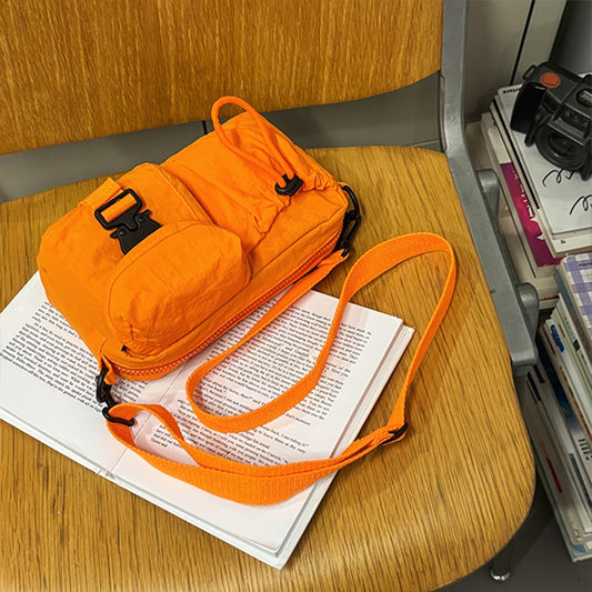 Sports Crossbody Bag, Workwear Style Design, Single Shoulder Bag, Multifunctional Lightweight Chest Bag, Mobile Phone Bag