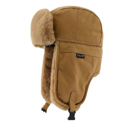 Chapéu Ushanka Feminino Coreano Simples Letras Quente À Prova De Frio Para Andar No Inverno Amantes Selvagens Protetores De Orelha Masculino
