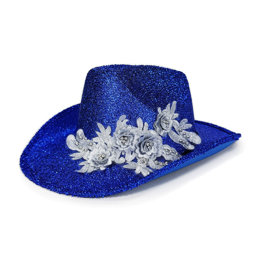 3d Flower Fedora Exquisite Fashion Panama Hat Embroidery Fedora Hat Superior Women'S Wedding Hat For Party Fashion Outfit