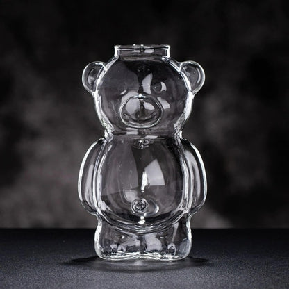 Copo de Vidro em Formato de Urso Copos Criativos para Coquetéis Copo de Suco Transparente Copos Personalizados de Água Acessórios para Bar e Festa