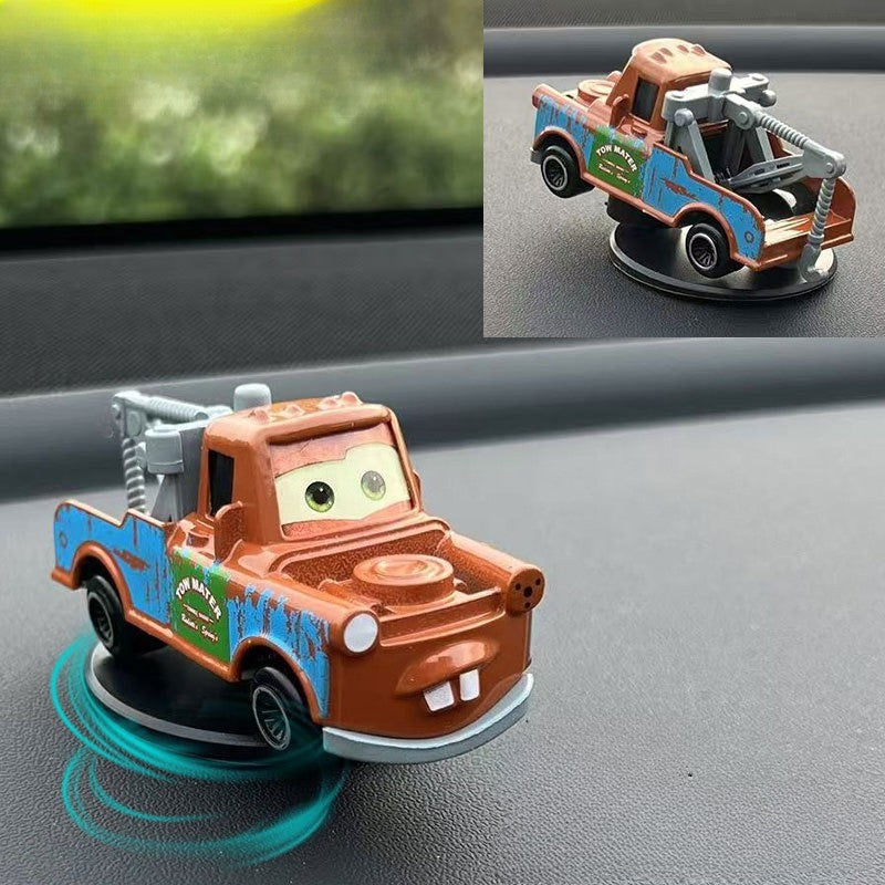 Disney Pixar Carros 3 Relâmpago McQueen Derrapagem Rotação Decoração Automotiva Painel Giratório Automotivo Console Central adereço gif
