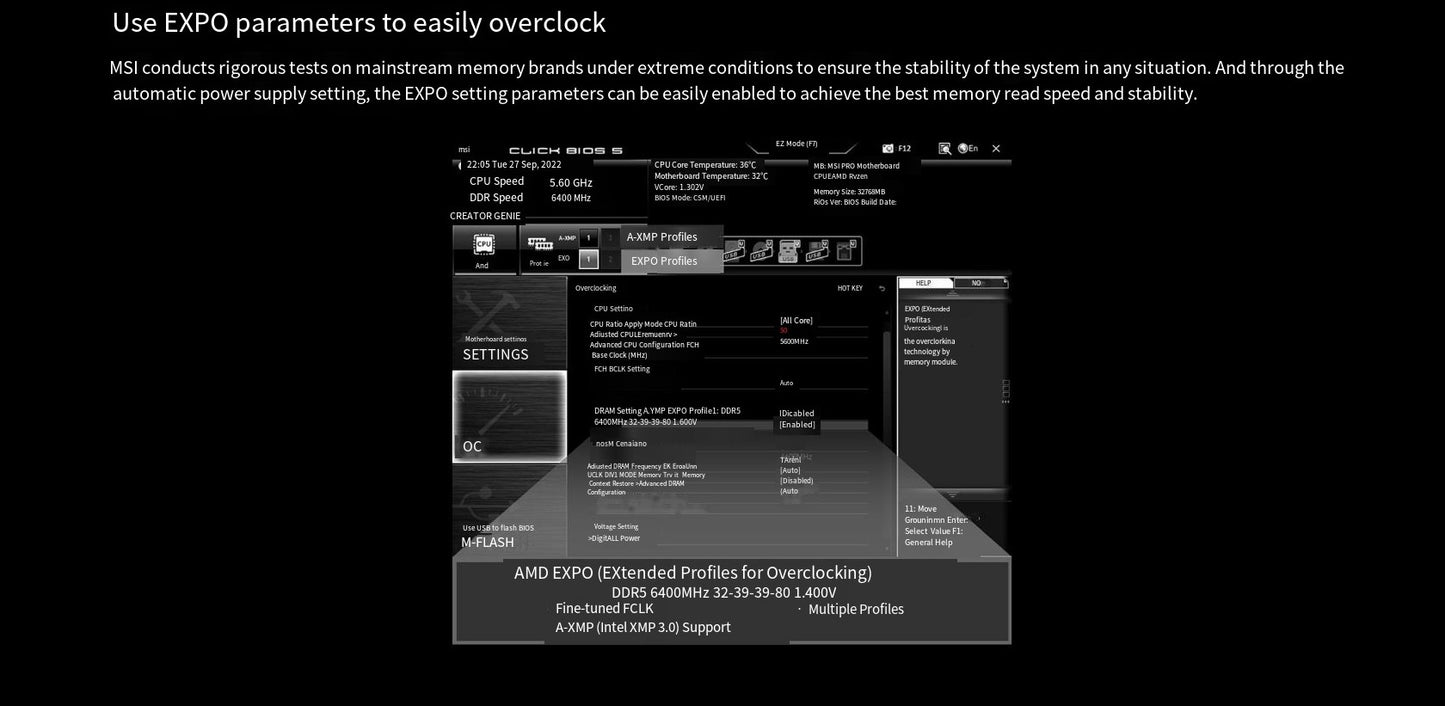 MSI PRO B650M-E AMD B650 Suporta DDR5 6800+MHz (OC) 128GB Placa-mãe AMD Ryzen™ Série 9000 8000 Socket AM5