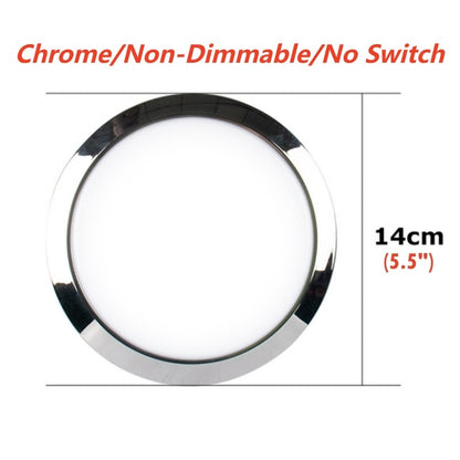 Tokili 12V/24V Dual Volt Ultra-Thin LED Puck Lights, Interior RV Marine Overhead Light, for Camper Cabin, Boat & Trailer Ceiling
