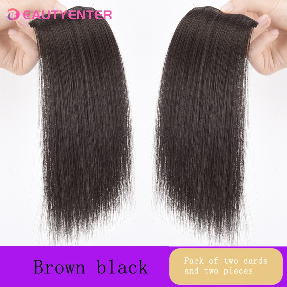 Tic-Tacs Sintéticos One Piece 2Clips Cabelo Liso Invisível com Tic-Tac Aumento de Volume Apliques Capilares Cobertura Lateral Superior