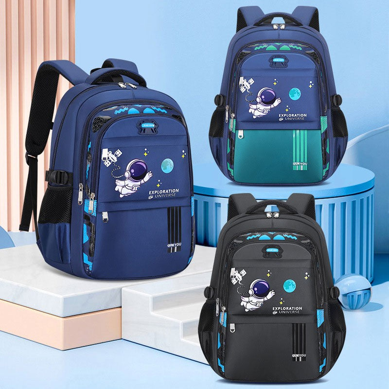 Mochilas Infantis para Crianças Mochilas Escolares para Meninos Mochila Escolar de Astronauta à Prova d'Água Mochila Primária Mochila Infantil