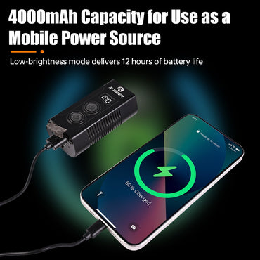 X-Tiger Bike Light Headlight Bicycle Lamp With Power Bank Rechargeable LED 5200mAh MTB Bicycle Light Flashlight Bike Accessories