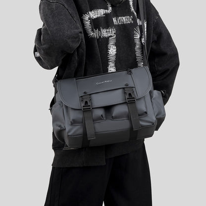 Single Shoulder Bag, Retro Mailman Bag, 2025 New Casual Crossbody Bag, Large Capacity Canvas Bag, Commuting Men's Bag