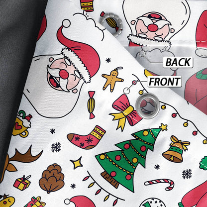 1 piece 180x180cm Christmas gingerbread man pattern printed shower curtain partition bathroom waterproof and mildew proof